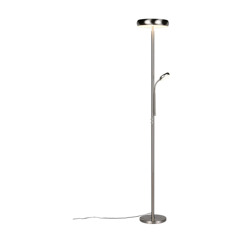 Photograph: Trio Lighting Palermo Matt Nickel Mother & Child Adjustable Floor Lamp - Remote Control