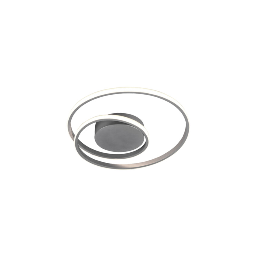 Photograph: Trio Lighting Zibal Titan Round Swirl LED Flush Ceiling Light - 3000K, 3 Stage Dimming