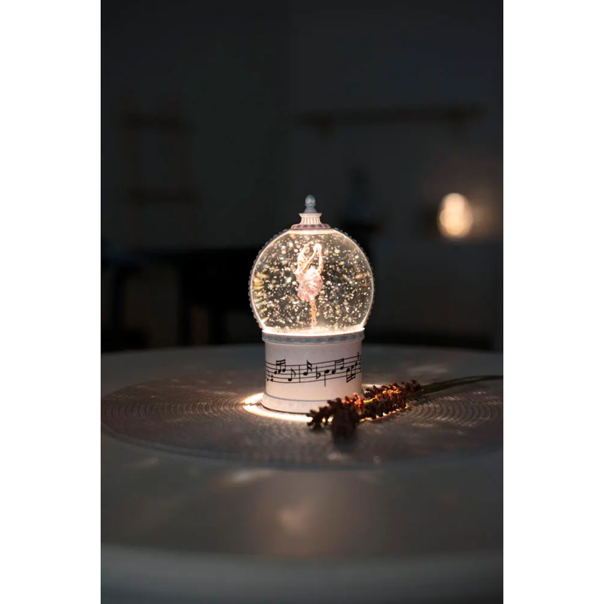 Photograph: Water lantern 3xAAA pink ballet, w. white Led, timer