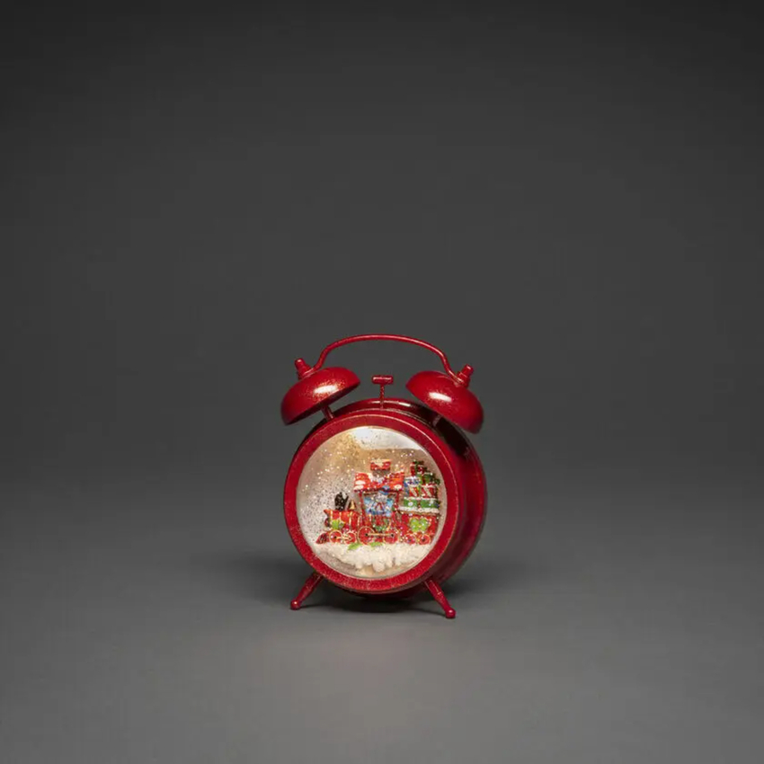 Photograph: Water Lantern Clock Snowman Driving Train Timer 5hr B/O