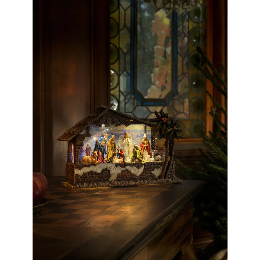 Photograph: Water Lantern Nativity Scene Timer 5H 3xC USB