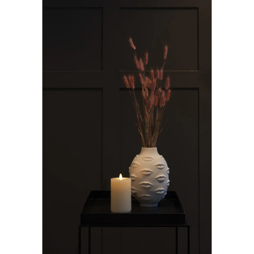 Photograph: Wax Candle Ivory Warm White Led 8.1 x 15.2cm 2xC