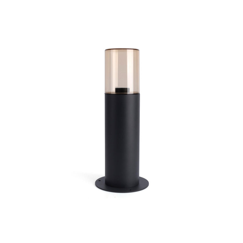 Photograph: Winchester Aluminium Dark Grey 400mm Led Aluminium Outdoor Bollard Light Complete With Glass - IP65