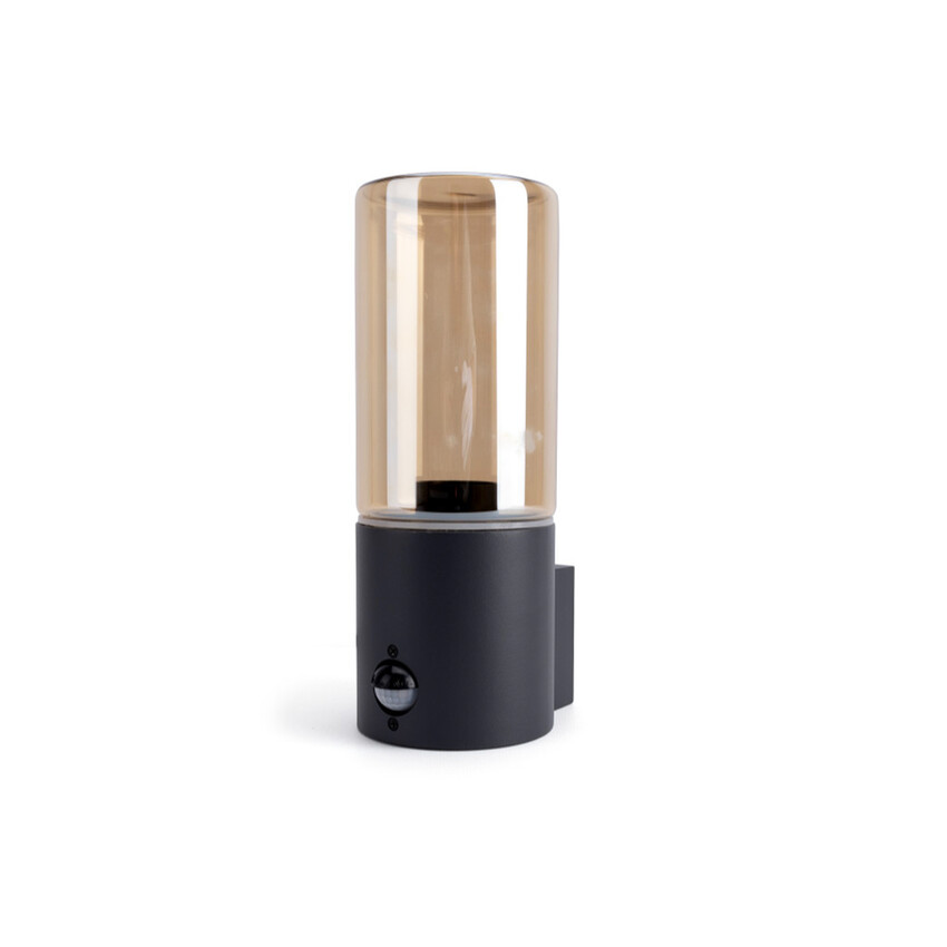 Photograph: Winchester Aluminium Dark Grey Exterior Wall Light With Clear Polycarbonate And Pir - IP54