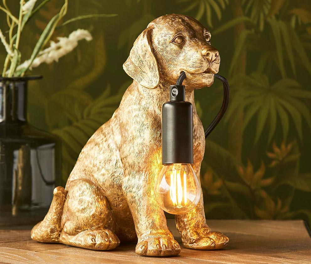 Golden Labrador Table Lamp