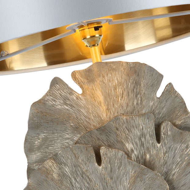 David Hunt Gingko Table Lamp In Cream / Gold - Base Only