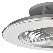 Mantra M6706 Alisio Silver Ceiling Fan Light C/W Remote Control