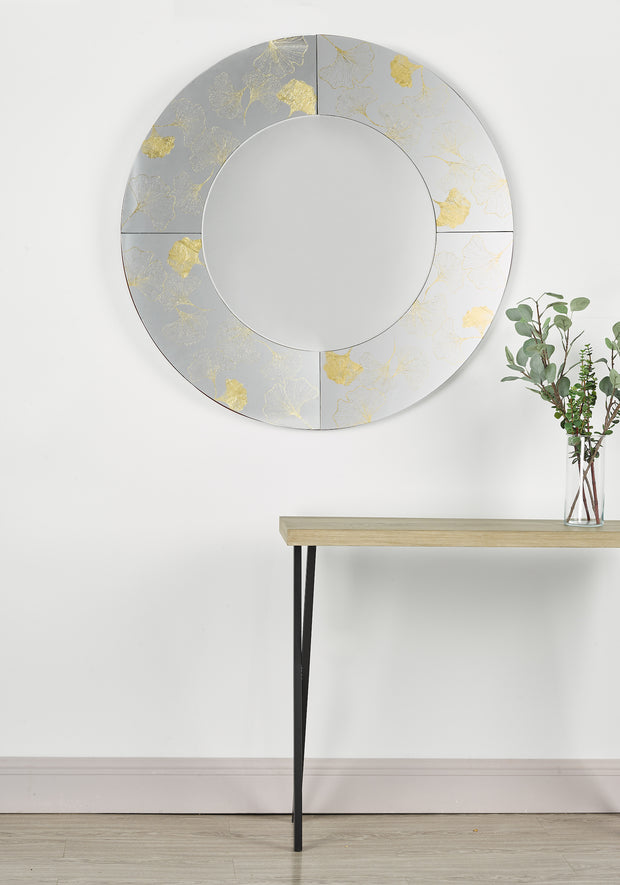 Dar Asolo Mirror With Gold Print Detail