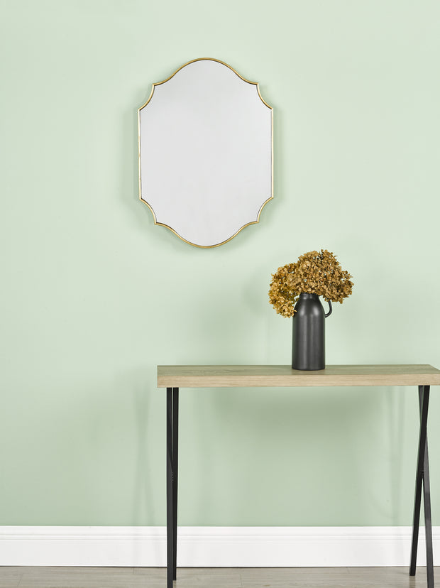 Dar Ruggiero Rectangle Mirror With Gold Detail