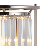 Idolite Petra 1 Light Table Lamp Polished Nickel With Clear Crystal