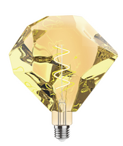 4W LED Classic Style Amber Finish Dimmable Diamond Lamp - E27, 2100K