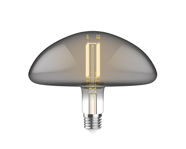 4W LED Classic Style Smoke Finish Dimmable Mushroom Lamp - E27, 2100K
