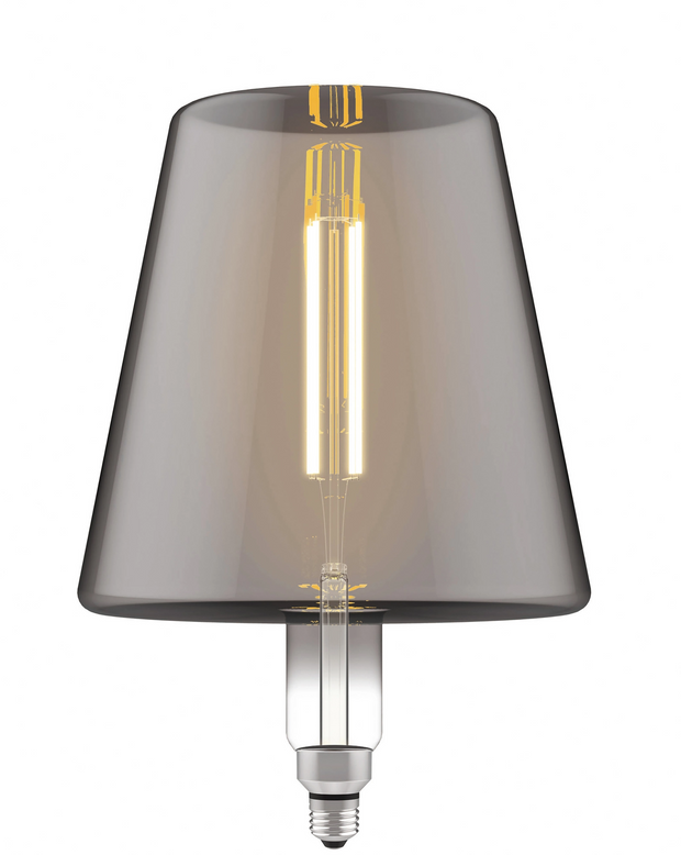 4W LED Classic Style Smoke Finish Dimmable Lamp - E27, 2100K