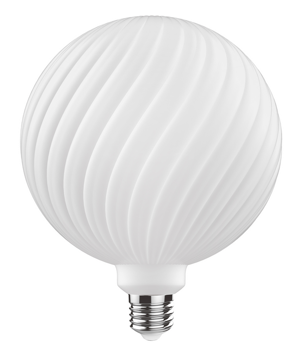 4W LED Classic Style Opal Finish Dimmable Twisted Globe Lamp - E27, 2700K