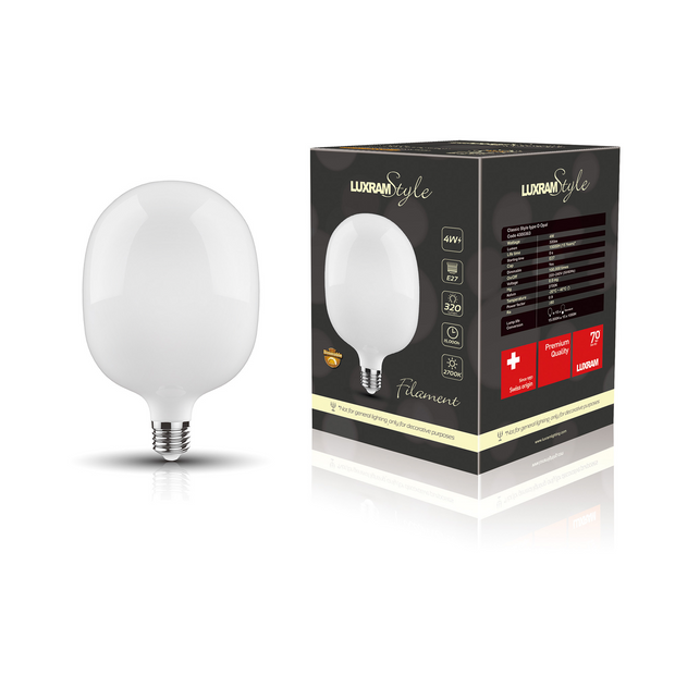 4W LED Classic Style Opal Finish Dimmable Lamp - E27, 2700K