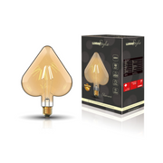 4W LED Classic Style Amber Finish Dimmable Heart Shape Lamp - E27, 2100K