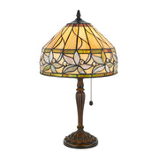 Interiors 1900 Ashtead 2 Light Tiffany Table Lamp - 63915