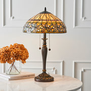 Interiors 1900 Ashtead 1 Light Tiffany Table Lamp - 63916