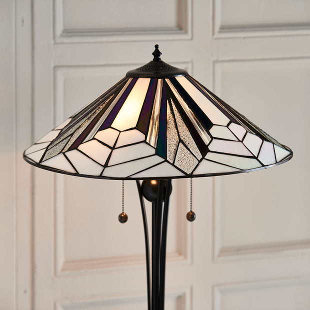 Interiors 1900 Astoria 2 Light Tiffany Floor Lamp - 63934