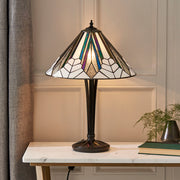 Interiors 1900 Astoria 2 Light Tiffany Table Lamp - 63939