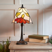 Interiors 1900 Botanica 1 Light Tiffany Table Lamp - 63962