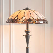 Interiors 1900 Brooklyn 2 Light Tiffany Floor Lamp - 63972