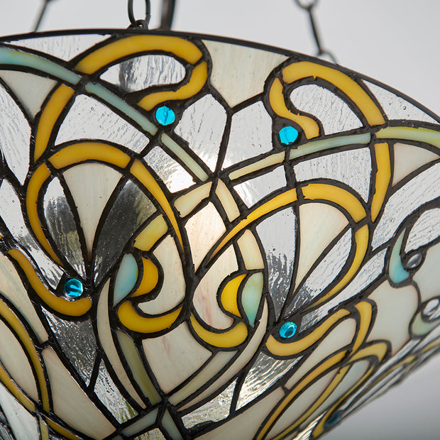 Interiors 1900 Dauphine 3 Light Tiffany Pendant - 64052