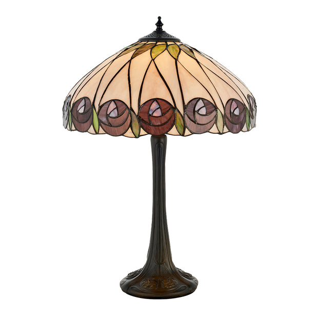 Interiors 1900 Hutchinson 1 Light Tiffany Table Lamp - 64177