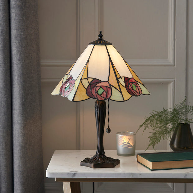 Interiors 1900 Ingram 1 Light Tiffany Table Lamp - 64184