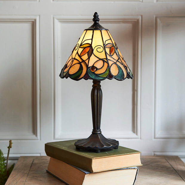 Interiors 1900 Jamelia 1 Light Tiffany Table Lamp - 64196