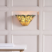Interiors 1900 Jamelia 1 Light Tiffany Wall Lamp - 64198