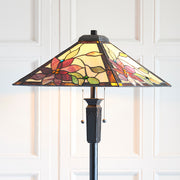 Interiors 1900 Lelani 2 Light Tiffany Floor Lamp - 64277