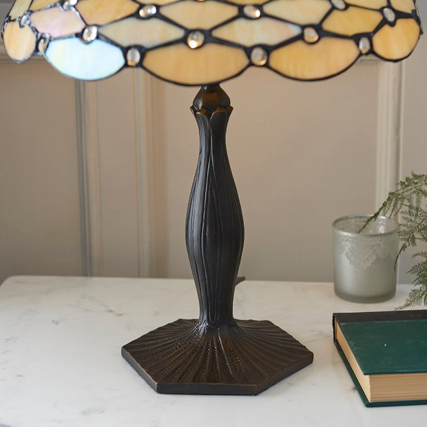 Interiors 1900 Pearl 1 Light Tiffany Table Lamp - 64301