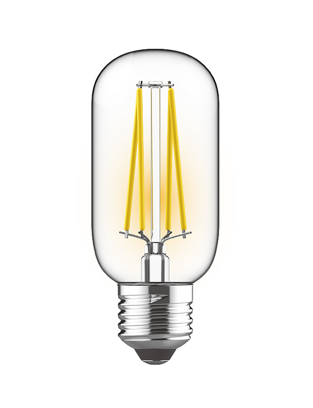 4W LED Classic Deco Clear Dimmable T45 Lamp With Decorative Filament - E27, 2700K