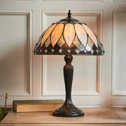 Interiors 1900 Brooklyn 2 Light Tiffany Table Lamp - 70366