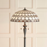 Interiors 1900 Missori 2 Light Tiffany Floor Lamp - 70370