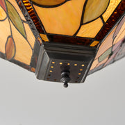 Interiors 1900 Lelani 2 Light Flush Tiffany Ceiling Light - 70718