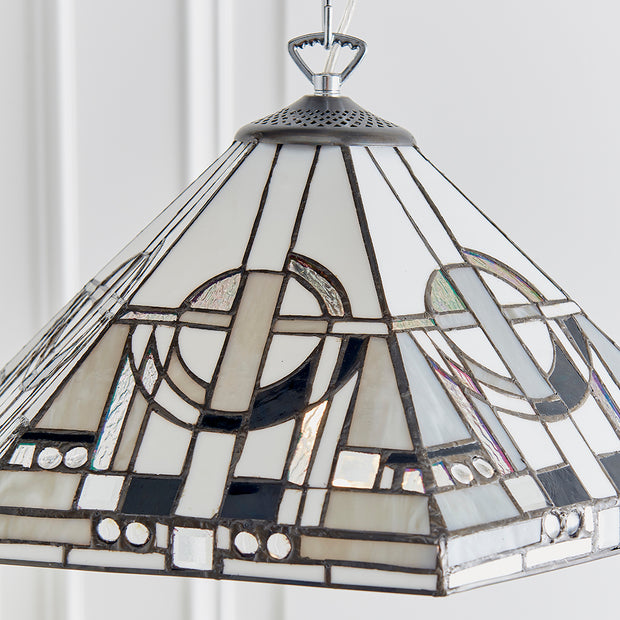 Interiors 1900 Metropolitan Single Tiffany Pendant Light - 70899