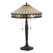 Interiors 1900 Fargo 2 Light Tiffany Table Lamp - 70935