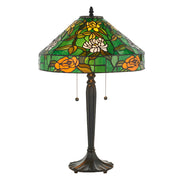 Interiors 1900 Agapantha 2 Light Tiffany Table Lamp - 74426