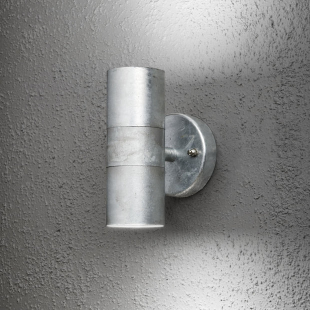 Konstsmide Modena Galvanised Up And Down Exterior Wall Light
