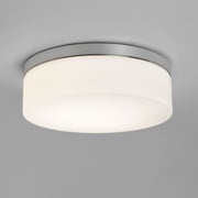 Astro Sabina 280 Flush Polished Chrome Round Bathroom Ceiling Light Complete With Opal Glass - IP44