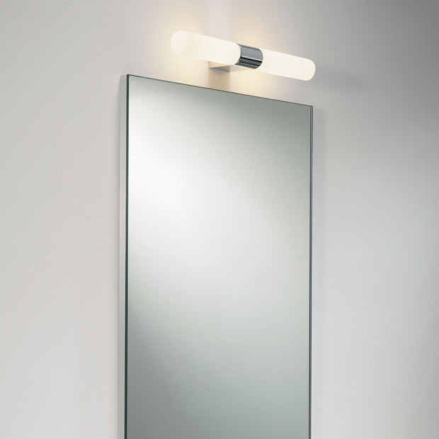 Astro Padova Polished Chrome Bathroom Wall Light With White Glass Diffusers - IP44