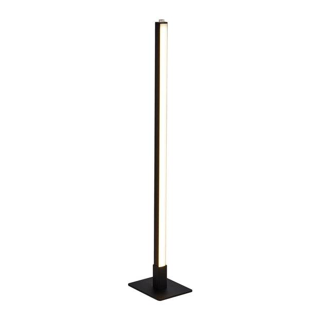 Black Tribeca Slim Led Linear Table Lamp Complete With White Polycarbonate Shade - 2700K/3000K/4000K