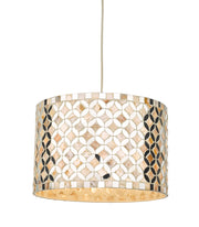 Dar Acquila ACQ6568 Easy Fit Large Pendant In Natural Shell & Mirror Finish