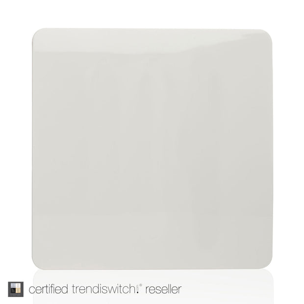 Trendiswitch Gloss White Single Blanking Plate