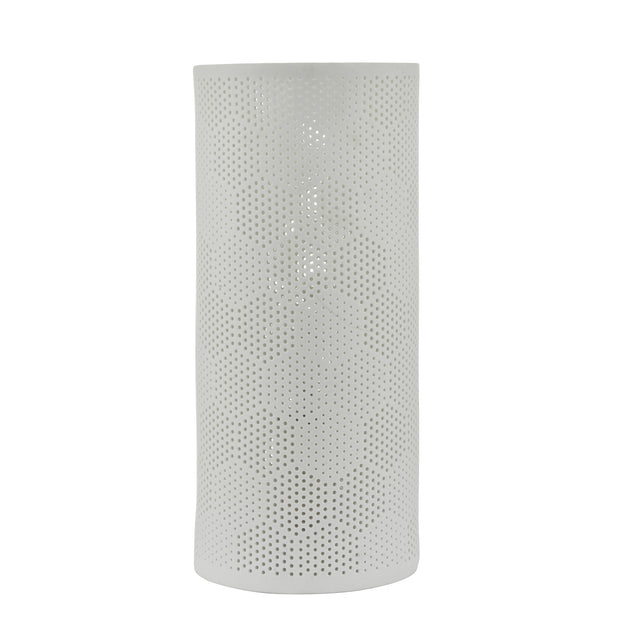 Dar Bryn BRY412 White Ceramic Table Lamp
