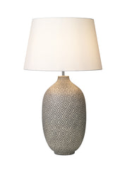 Dar Ceyda CEY4239 Ceramic Table Lamp In Grey Base Only