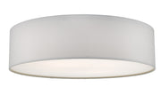 Dar Cierro CIE5015 4 Light Flush Ceiling Light In Ivory With Frosted Diffuser