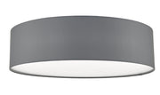 Dar Cierro CIE5039 4 Light Flush Ceiling Light In Grey With Frosted Diffuser